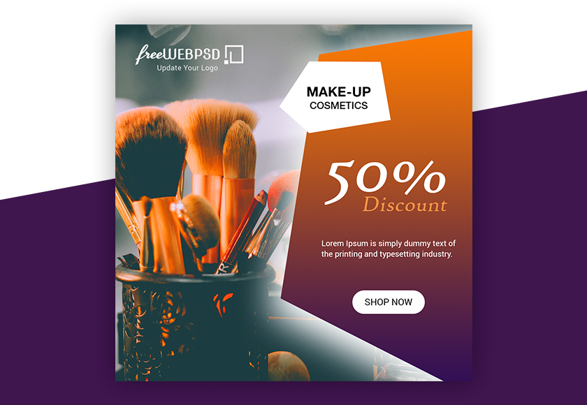 social media banner free psd download