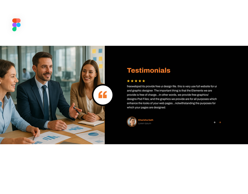 Testimonials ui template free
