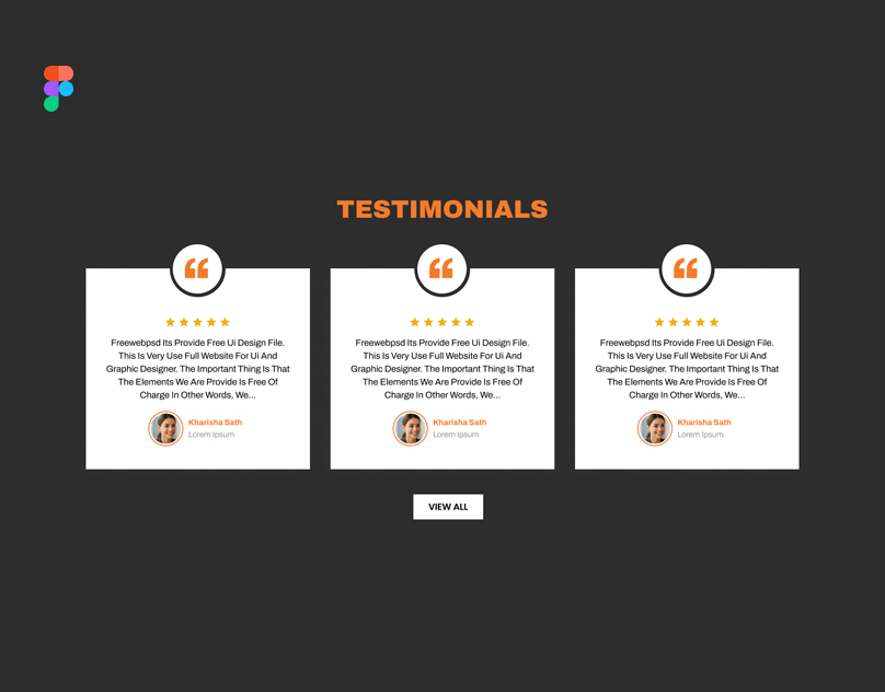 creative testimonial design template