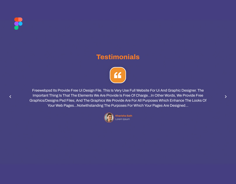 testimonial page design template