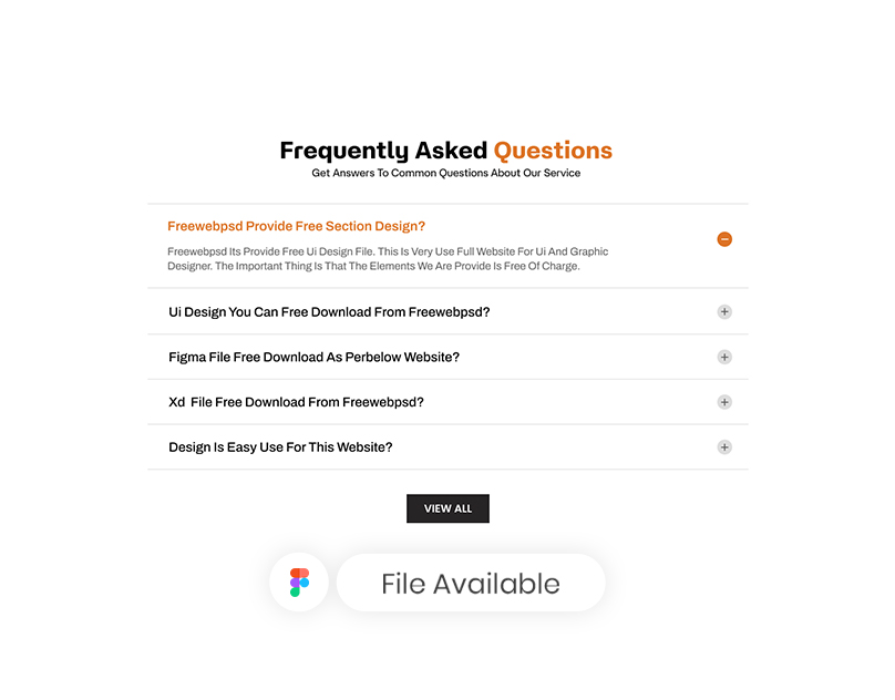 faq ui design free download