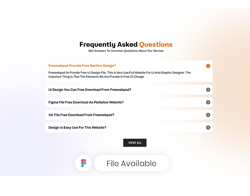 faq ui design free download