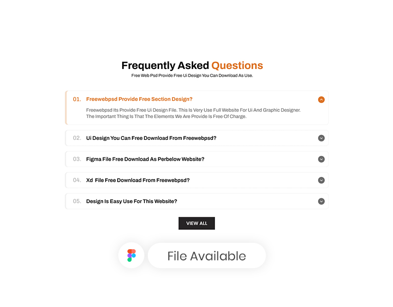 faq ui design free download