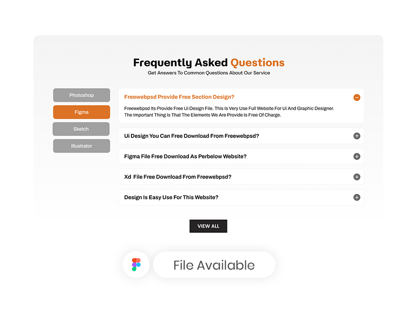 faq ui design free download