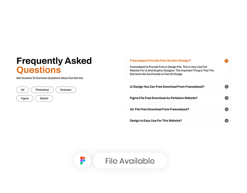 faq ui design free download