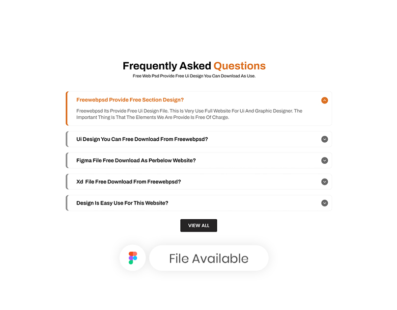 faq ui design free download